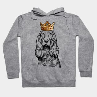 Cocker Spaniel Dog King Queen Wearing Crown Hoodie